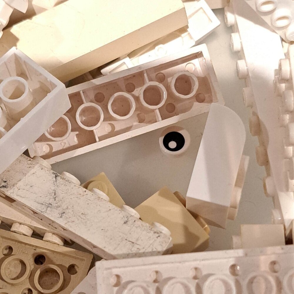 Bulk lot of white beige Lego - Picture 3 of 12